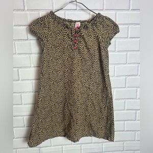 CARTERS short sleeve casual Leopard Print girls Dress/size 6